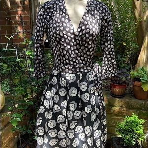 DVF Wrap print Dress